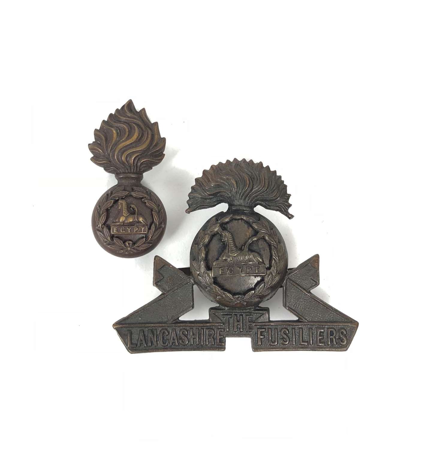 WW1/WW2 Pattern Lancashire Fusiliers Officer’s OSD Cap Badge.