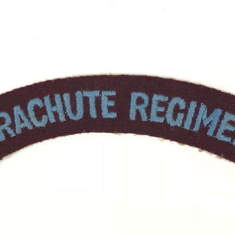 Parachute Regiment Cold War Period Embroidered Shoulder Title Badge.