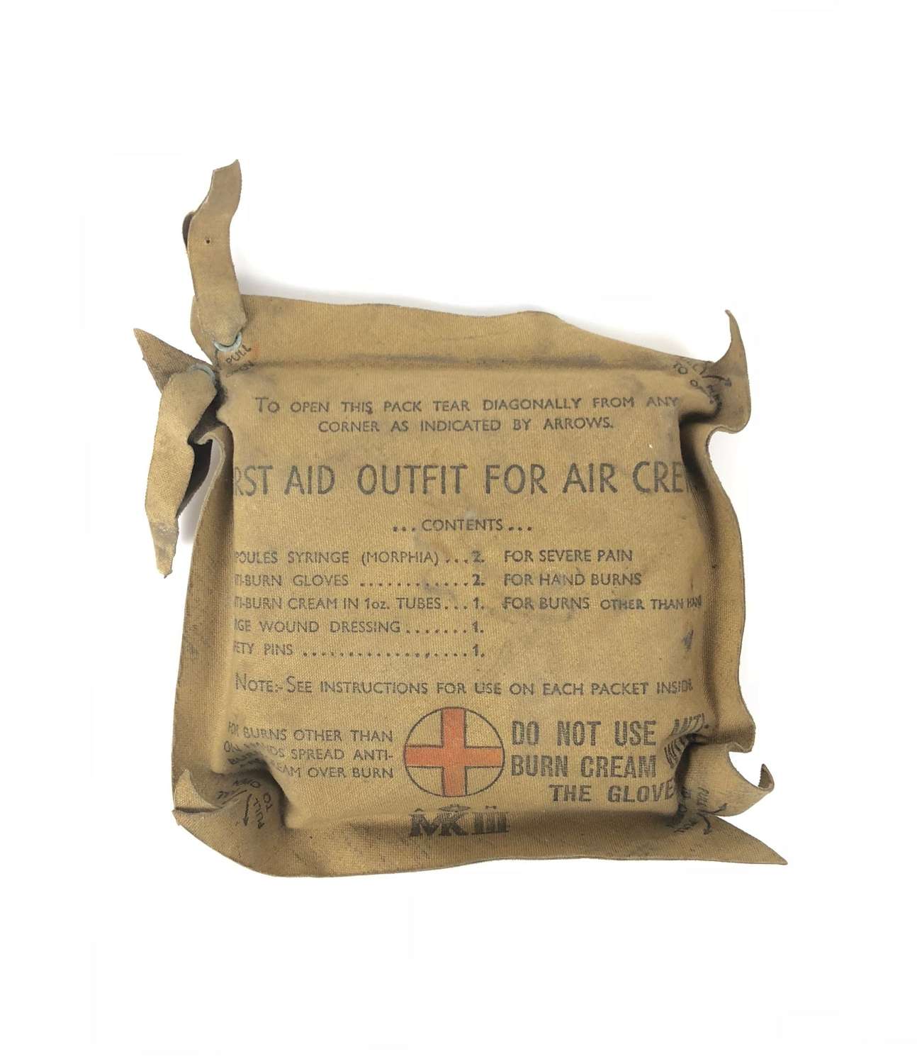 WW2 RAF Personal Aircrew First Aid Pack MKIII.