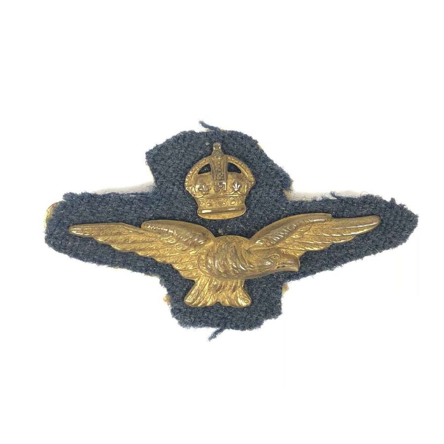 WW2 Period RAF Officer Side Cap Badge.