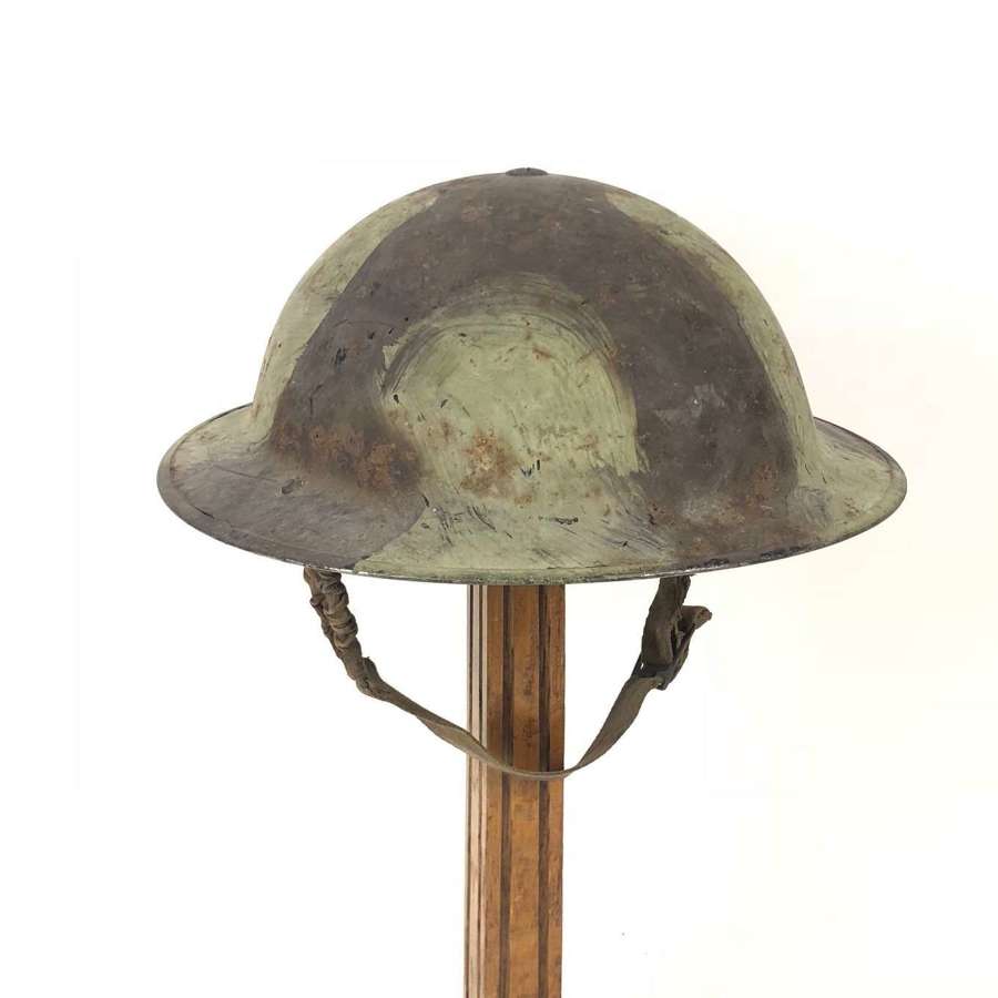 WW2 British Army Camouflage Painted helmet 1941