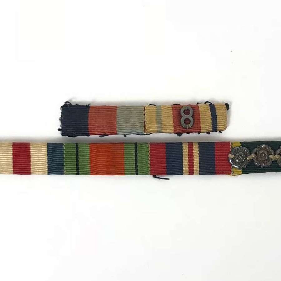 WW2 8th Army Desert Rat Territorial Medal Ribbons.