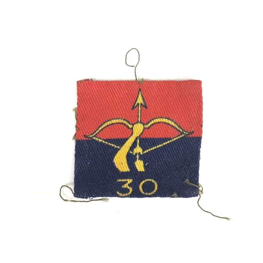 30th Anti-Aircraft Brigade Royal Artillery Printed Cloth Badge.