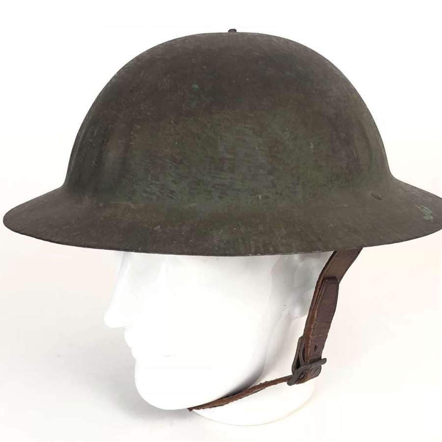 WW1 Battle of the Somme Period A Pattern Brodie Helmet Early Lining.