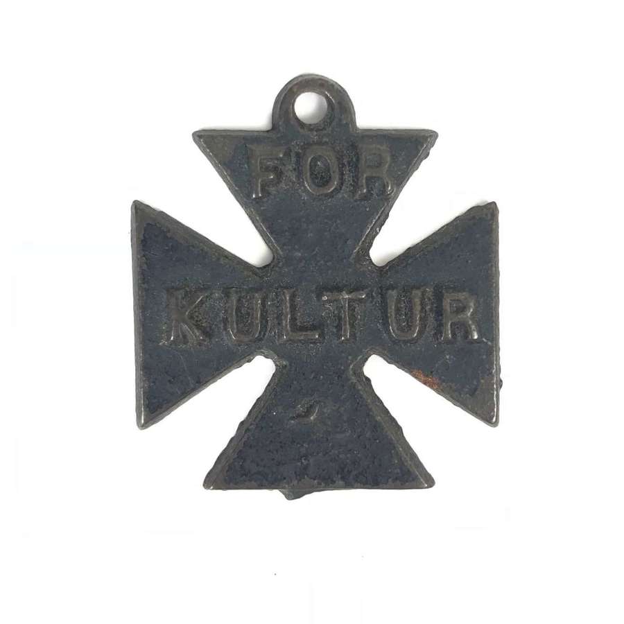 WW1 Kultur Cross British anti German propaganda Iron Cross Medal