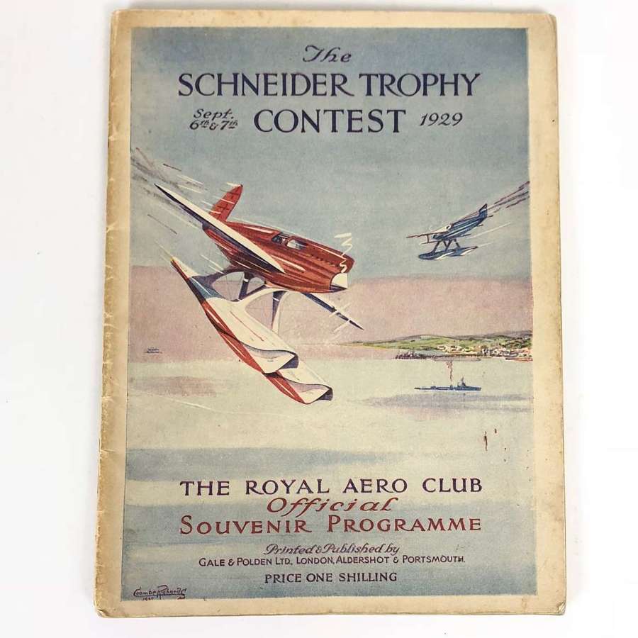 1929 Schneider Trophy Contest Official Programme.