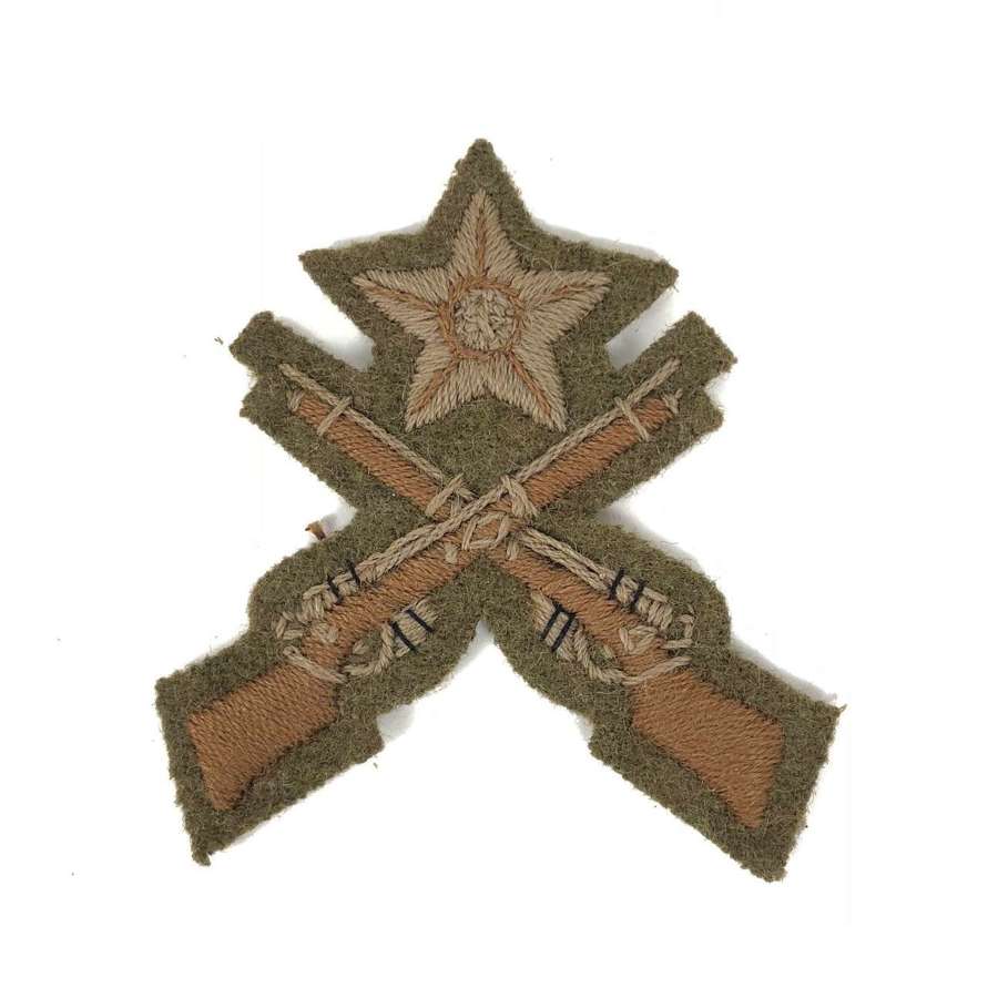 WW1 Period British Army Best Shot Squadron Company Band Badge.