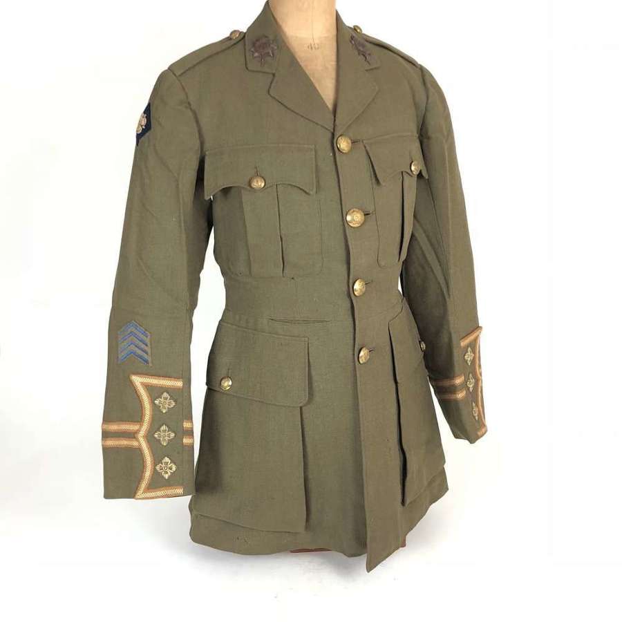 WW1 Army Service Corps ASC Officer's 49th Division Cuff Rank Tunic.