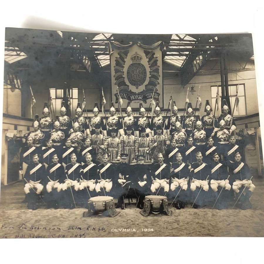 Royal Horse Guards Large Original Photograph 1934.
