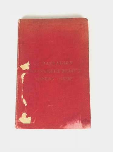 1904 1st Bn Royal Worcestershire Regiment Standing Orders.