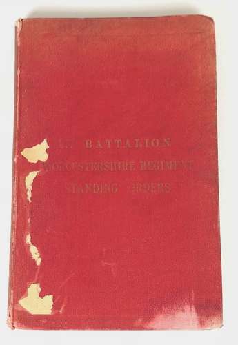 1904 1st Bn Royal Worcestershire Regiment Standing Orders.