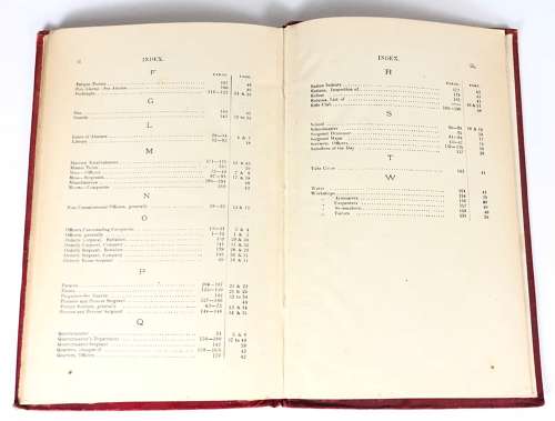 1904 1st Bn Royal Worcestershire Regiment Standing Orders.