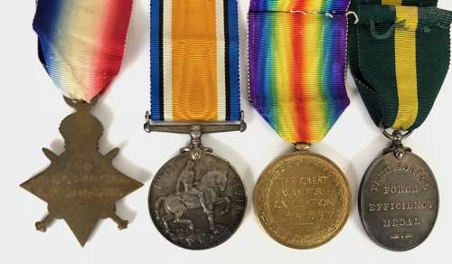 WW1 Duke of Lancaster’s Own Yeomanry Officer Group of Four Medals.
