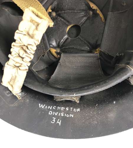 WW2 Home Front Red Cross Winchester Cromwell Helmet.