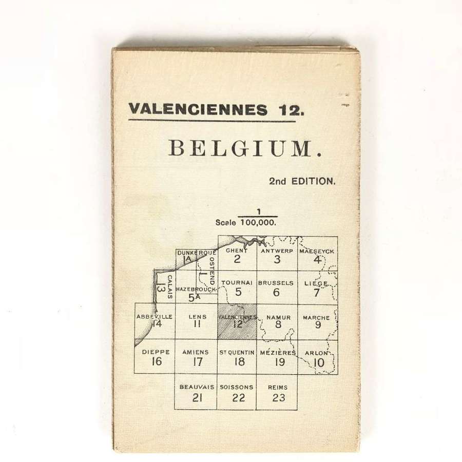 WW1 War Department 1916 Map Valenciennes 12
