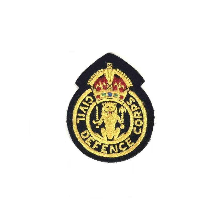 Civil Defence Corps Scottish lion cloth badge c1949 to 1953