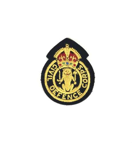 Civil Defence Corps Scottish lion cloth badge c1949 to 1953