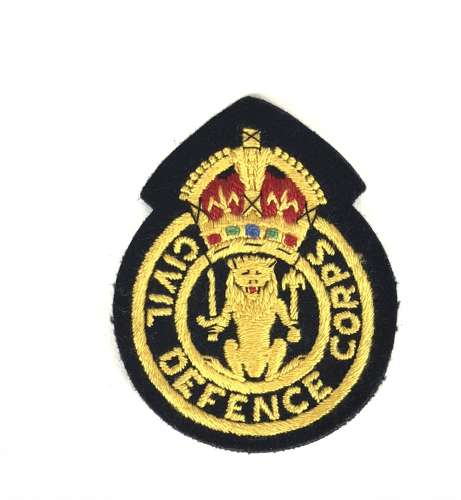 Civil Defence Corps Scottish lion cloth badge c1949 to 1953