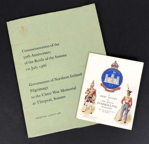 50th Anniversary of the Battle of the Somme Irish Pilgrimage Booklet.