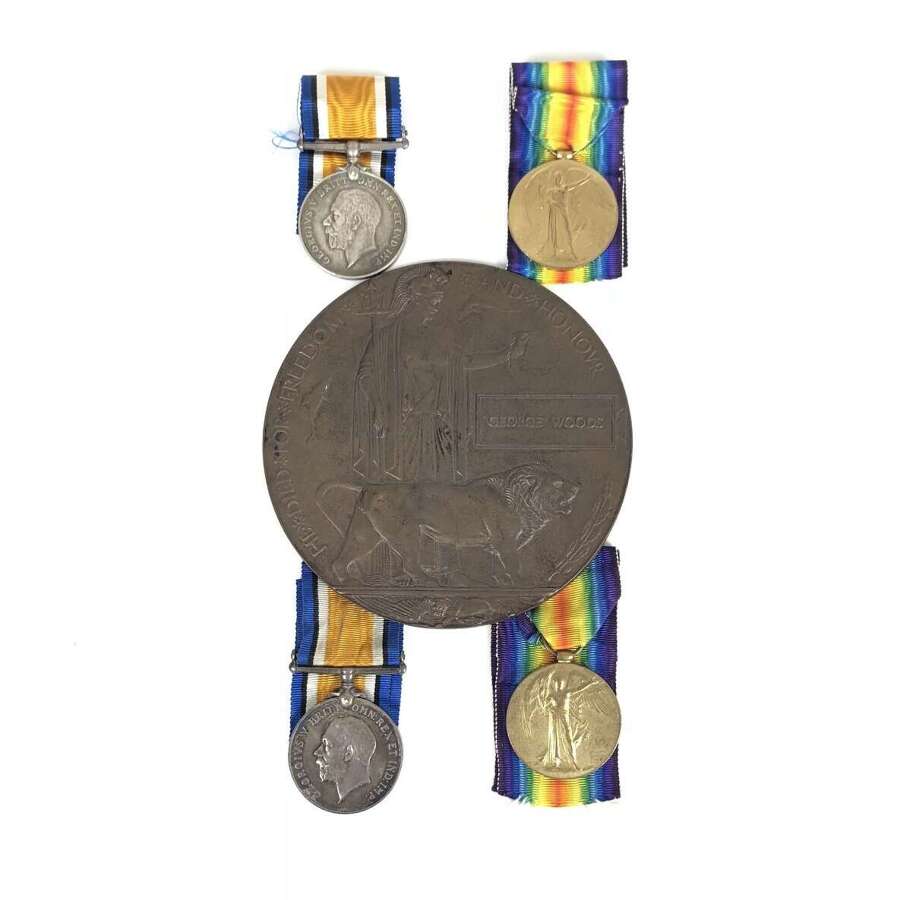 WW1 Cheshire Birkenhead Bantams Officer & OR&rsquo;s KIA Same Day Medals