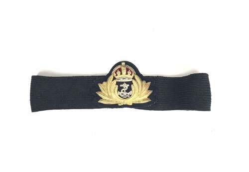 WW2 Royal Navy Officer’s Economy Cap Badge.