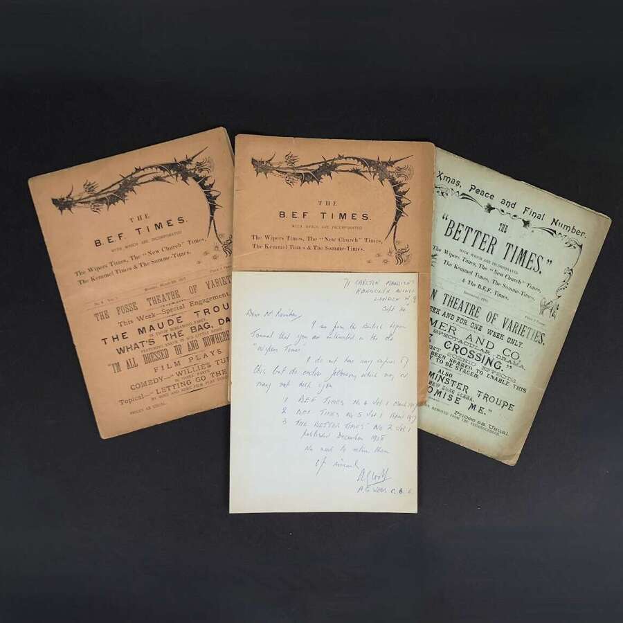 WW1 Original &ldquo;BEF TIMES&rdquo; (Wipers Times) Magazine Notts & Derby Regt.