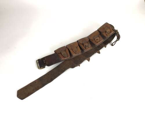 WW1 Attributed Canadian Leather Bandolier.