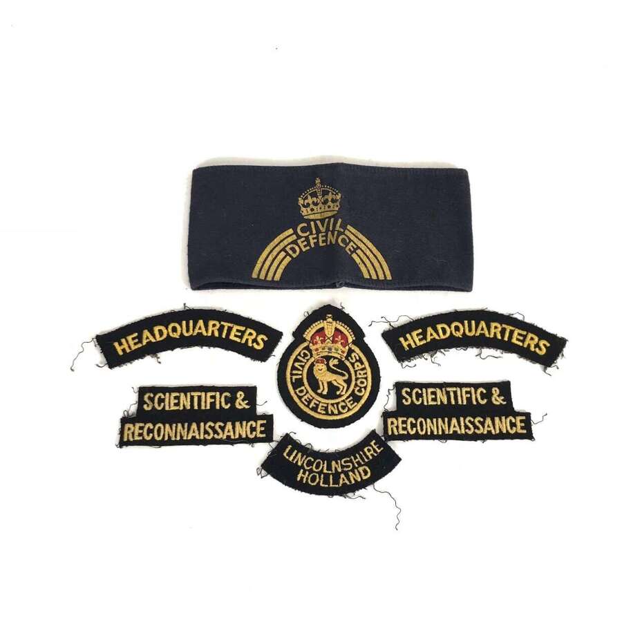 Cold War Home Front Civil Defence Lincolnshire Badges.