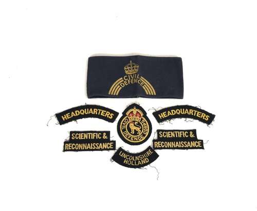 Cold War Home Front Civil Defence Lincolnshire Badges.
