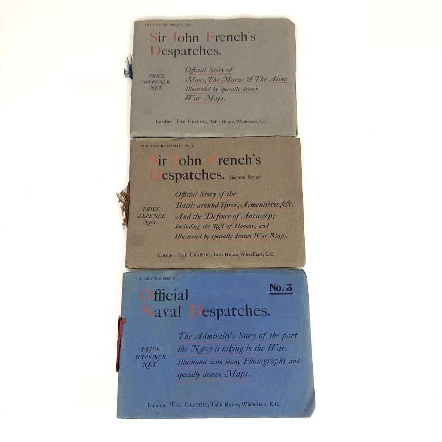 WW1 1914 Sir John French & Naval Despatches.