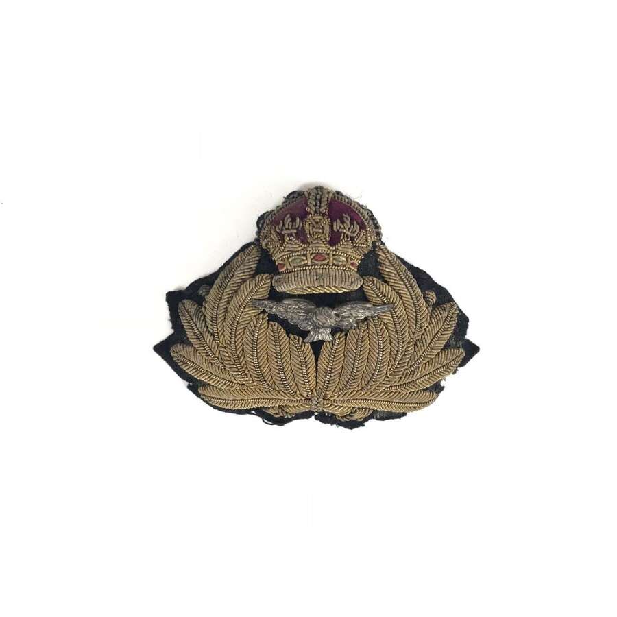 WW1 Royal Naval Air Service RNAS Officer&rsquo;s Cap Badge. *