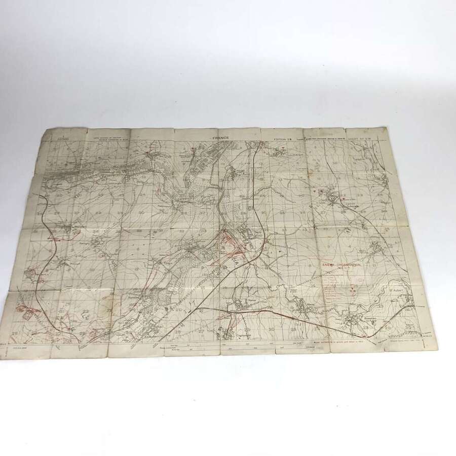 WW1 September 1918 Enemy Organisation Trench Map Thurn St.Martin.