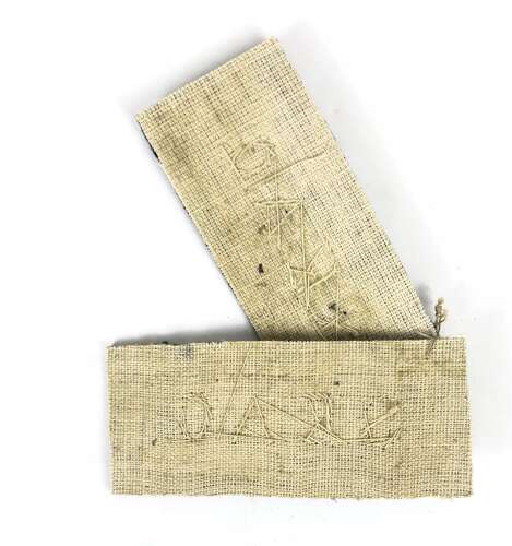 WW2 Royal Navy Ratings SEAC South East Asia Command Cloth Shoulder Titles.