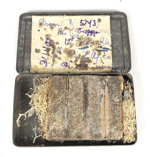 Boer War 1st Bn Coldstream Guards Chocolate Tin & Contents.