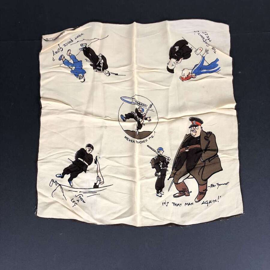 WW2 British Propaganda Bert Thomas Handkerchief.
