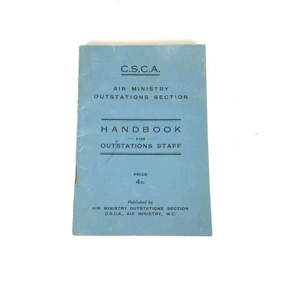 WW2 RAF Air Ministry Handbook Outstations Staff.