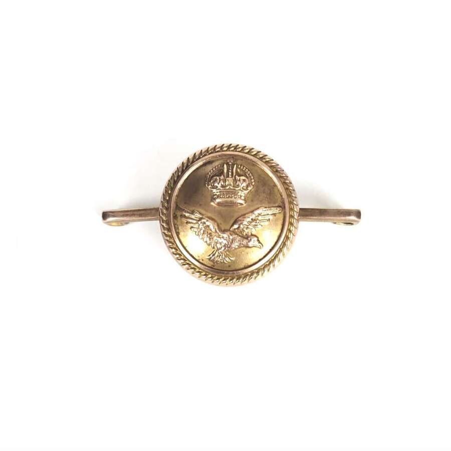 WW1 RNAS / 1918 RAF Button Sweetheart Brooch.
