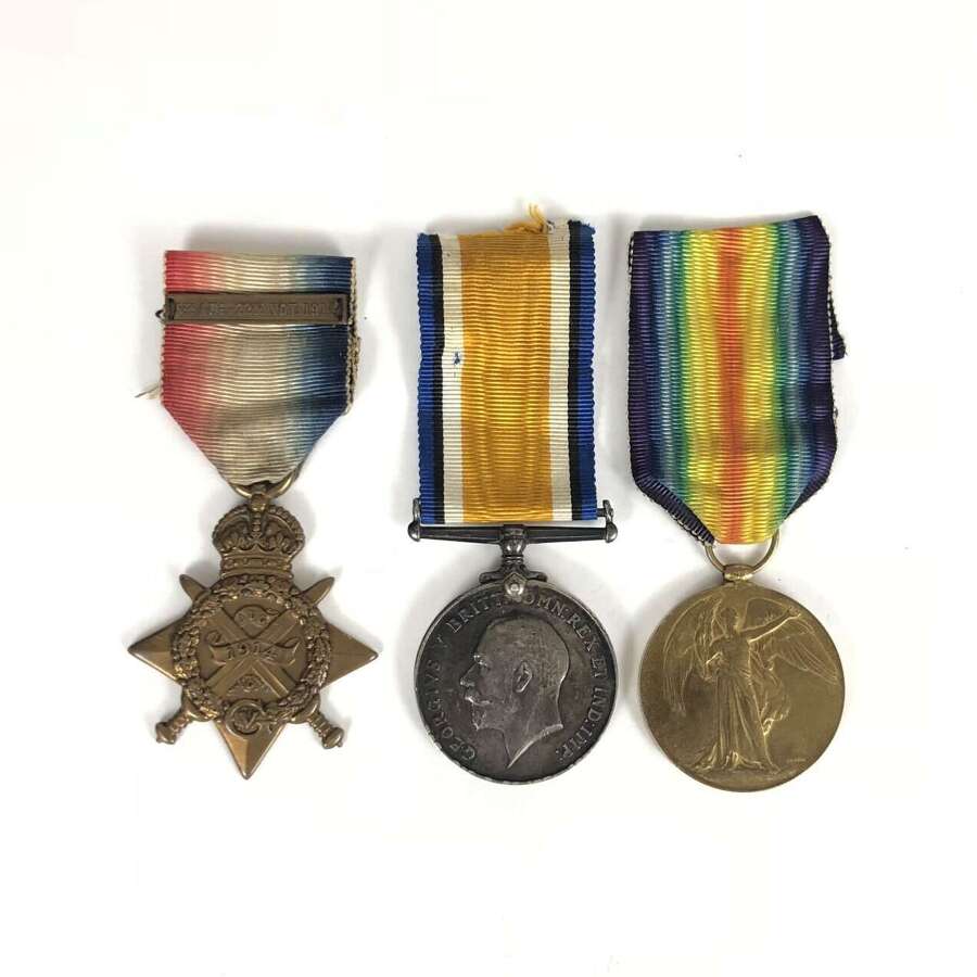 WW1 Royal Naval Division Hood Battalion Mons Star Medal Group.