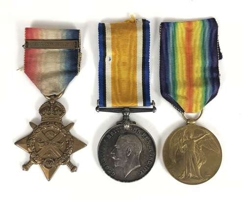 WW1 Royal Naval Division Hood Battalion Mons Star Medal Group.