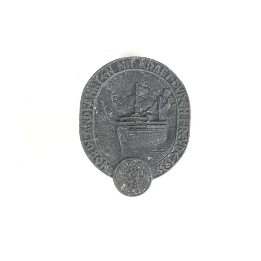 German 1939 Nordlandfahrten Mit Kraft Durch Freude Badge.