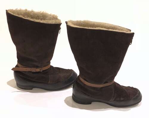 WW2 RAF 1941 Pattern Brown Suede Flying Boots *
