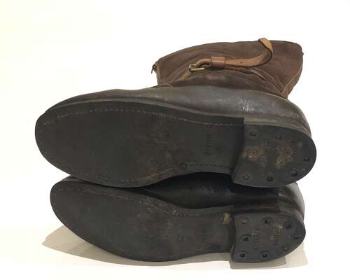 WW2 RAF 1941 Pattern Brown Suede Flying Boots *