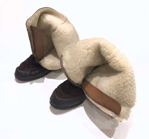 WW2 RAF 1941 Pattern Brown Suede Flying Boots *