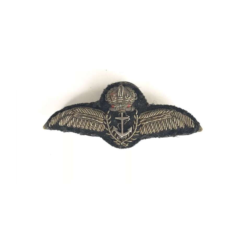 WW2 Period Fleet Air Arm Pilot Wings Hot Climate Tropical.*