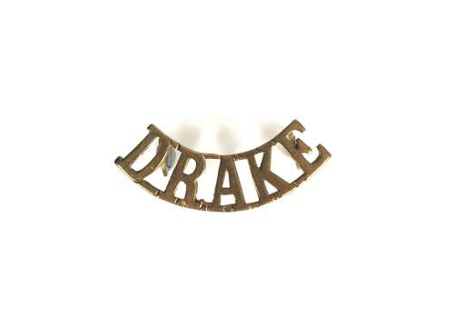 WW1 Royal Naval Division RND Drake Shoulder Title Badge.