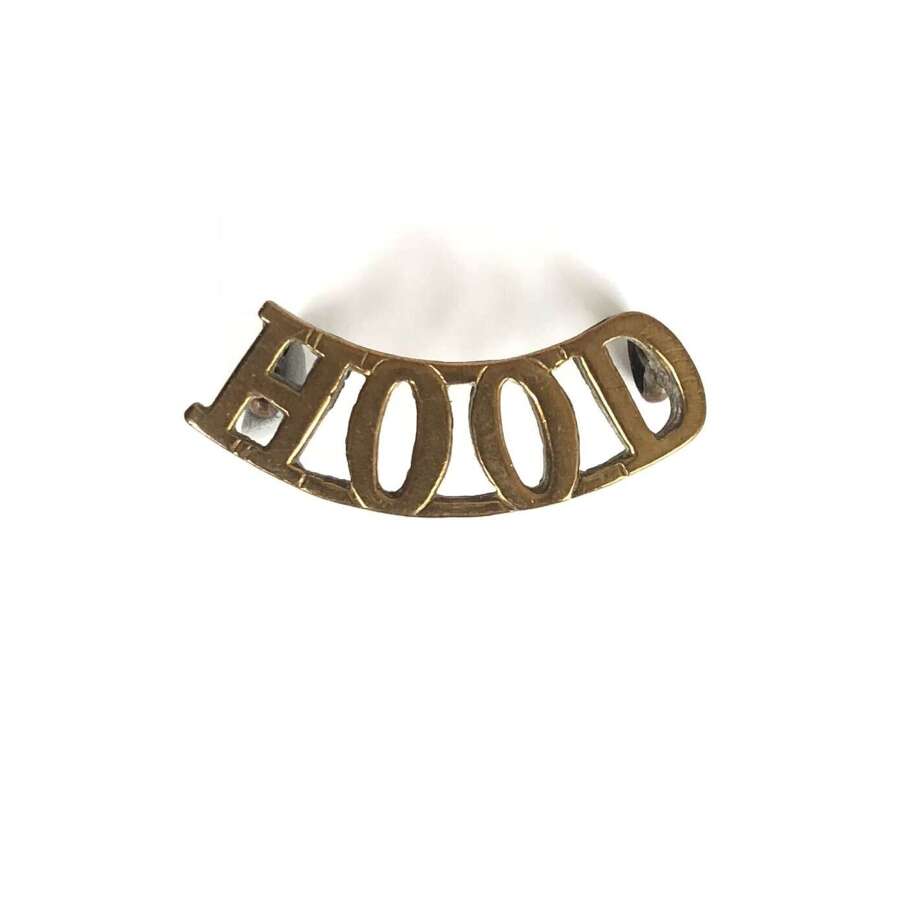 WW1 Royal Naval Division RND Hood Shoulder Title Badge.