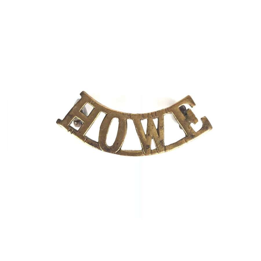 WW1 Royal Naval Division RND Howe Shoulder Title Badge.