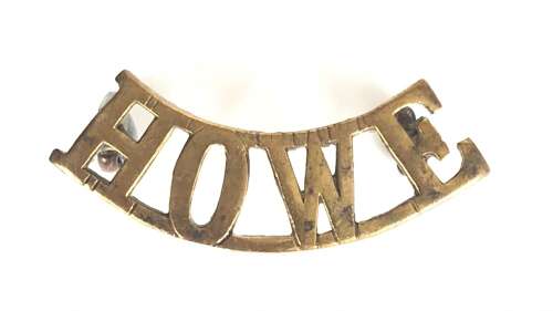 WW1 Royal Naval Division RND Howe Shoulder Title Badge.