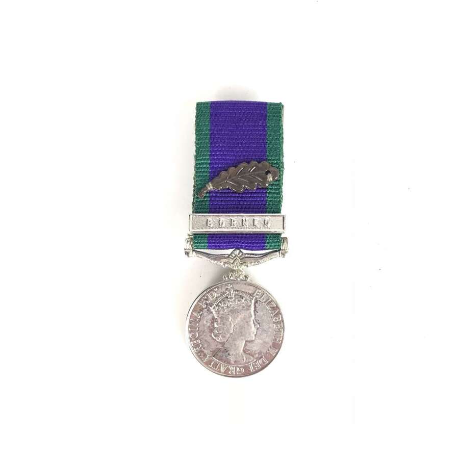 Army Navy RAF Campaign Service Medal Borneo MID Miniature Medal.