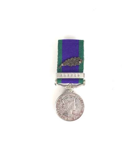 Army Navy RAF Campaign Service Medal Borneo MID Miniature Medal.